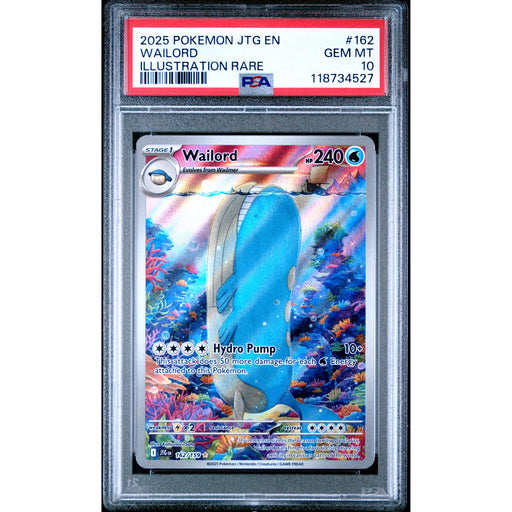 Pokémon TCG: Wailord 162 PSA 10 - Journey Together
