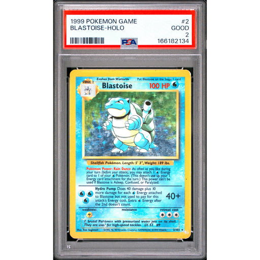 Pokémon TCG: Blastoise Holo #2 PSA 2-166182134