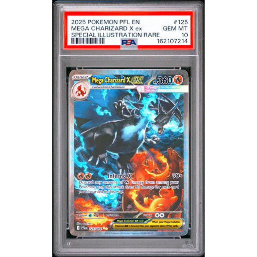 Pokémon TCG: Mega Charizard X Ex #125 PSA 10-162107214