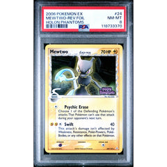 Pokémon TCG: Mewtwo 24 PSA 8 Reverse Holo - Holon Phantoms