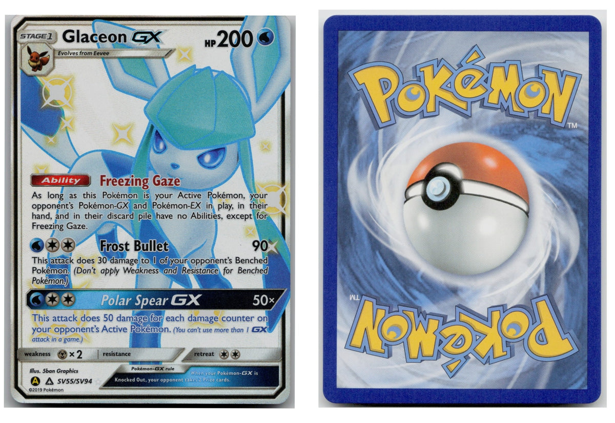 Pokémon TCG, Glaceon GX (Hidden Fates #SV55)