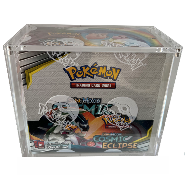 Akryl case: Pokémon Booster box (Scarlet & Violet, Sword & Shield, Sun & Moon) - front