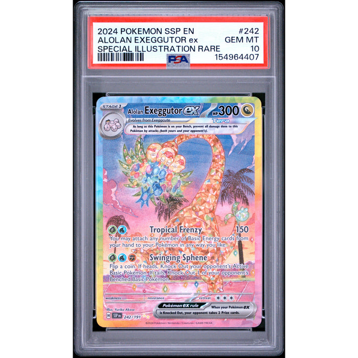 Pokémon TCG: Alolan Exeggutor Ex #242 PSA 10-154964407