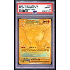 Pokémon TCG: Mega Charizard X Ex #130 PSA 10 - Phantasmal Flames