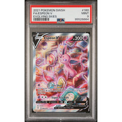 Pokémon TCG: Espeon V 180 PSA 9 - Evolving Skies