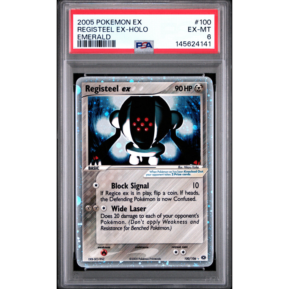 Pokémon TCG: Registeel Ex #100 PSA 6 - Emerald