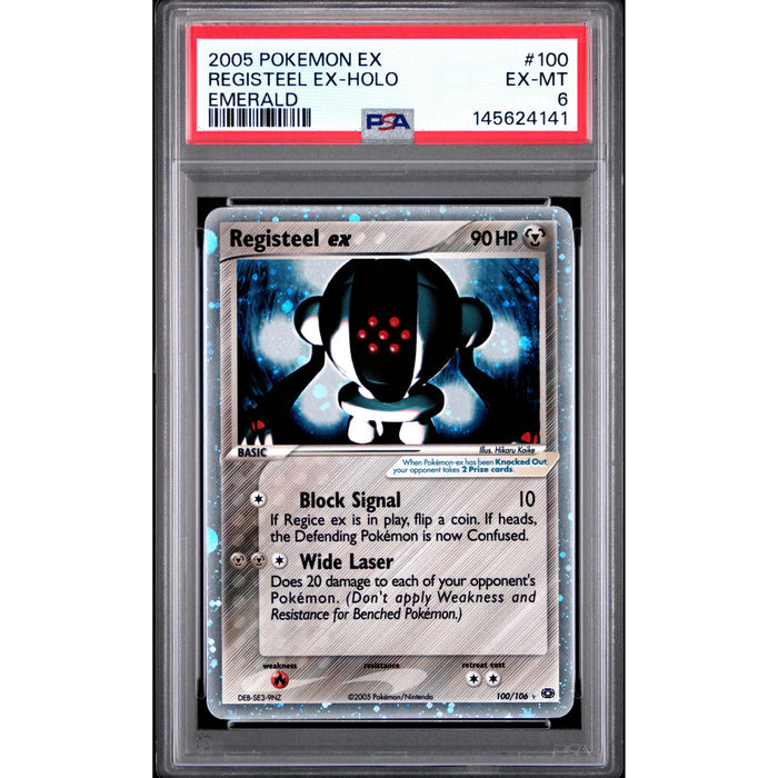Pokémon TCG: Registeel Ex #100 PSA 6 - Emerald-145624141