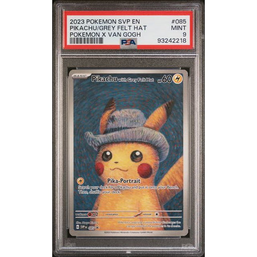 Pokémon TCG: Pikachu/Grey Felt Hat #085 PSA 9-93242218