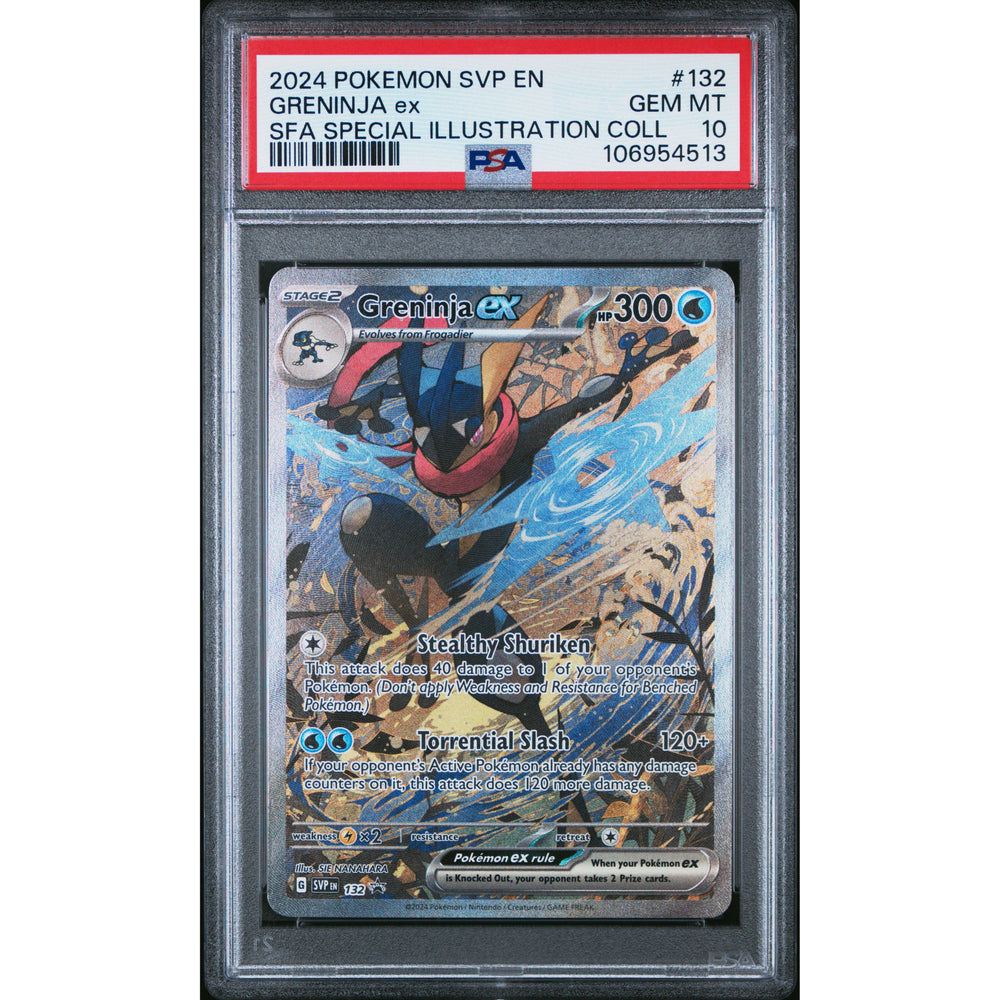 Pokémon TCG: Greninja Ex #132 PSA 10 - Scarlet & Violet Black Star Promos
