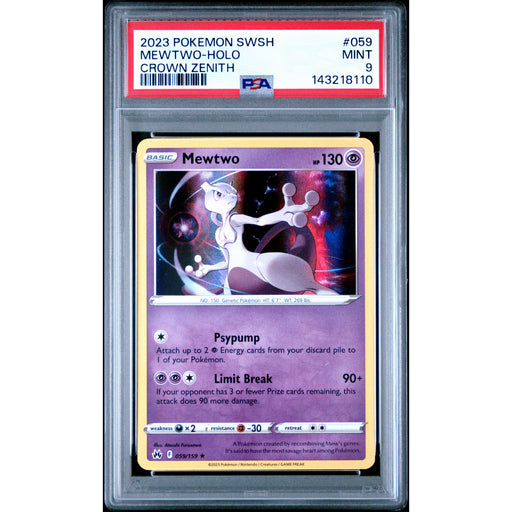 Pokémon TCG: Mewtwo Holo #059 PSA 9-143218110
