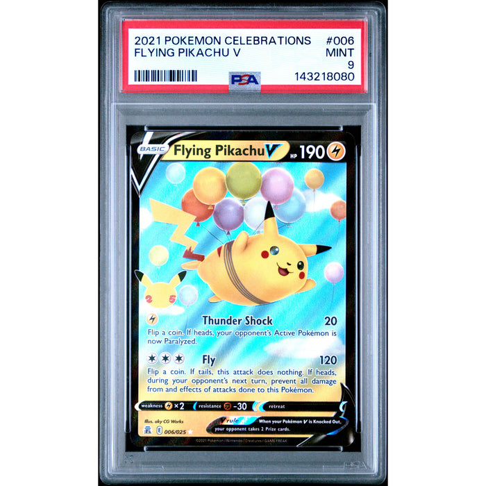 Pokémon TCG: Flying Pikachu V #006 PSA 9 - Celebrations-143218080