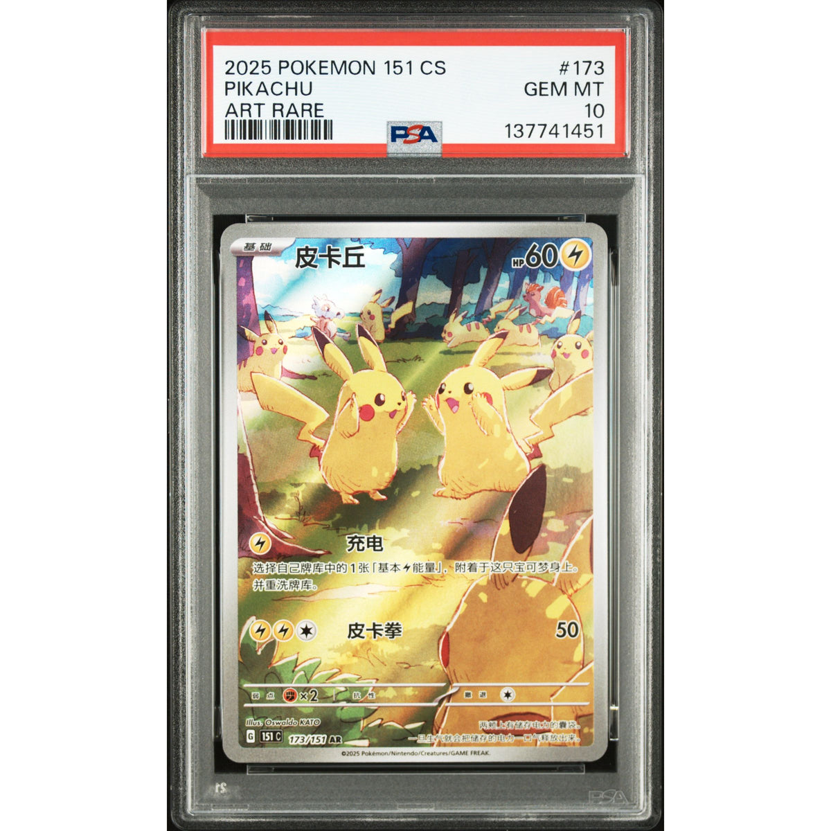 Pokémon TCG: Pikachu #173 PSA 10-137741451