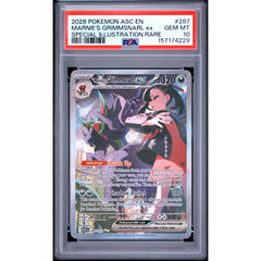 Pokémon TCG: Marnie's Grimmsnarl Ex #287 PSA 10 - Ascended Heroes