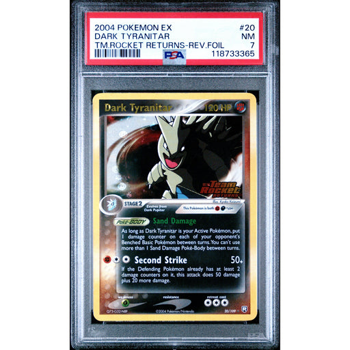 Pokémon TCG: Dark Tyranitar 20 PSA 7 - Team Rocket Returns