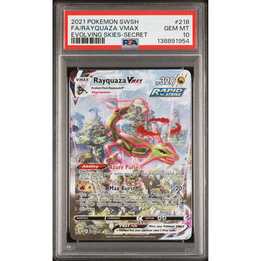 Pokémon TCG: Rayquaza Vmax #218 PSA 10-138891954