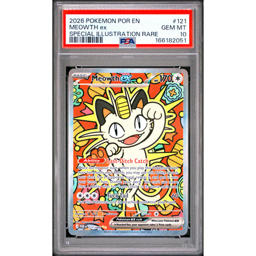 Pokémon TCG: Meowth Ex #121 PSA 10-166182051