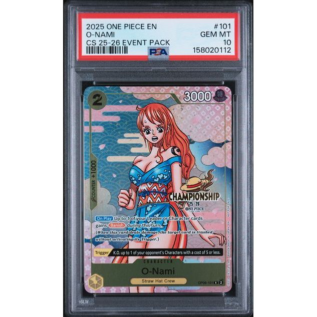 One Piece TCG: O-Nami #101 PSA 10-158020112