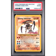 Pokémon TCG: Shining Kabutops #108 PSA 2 - Neo Destiny