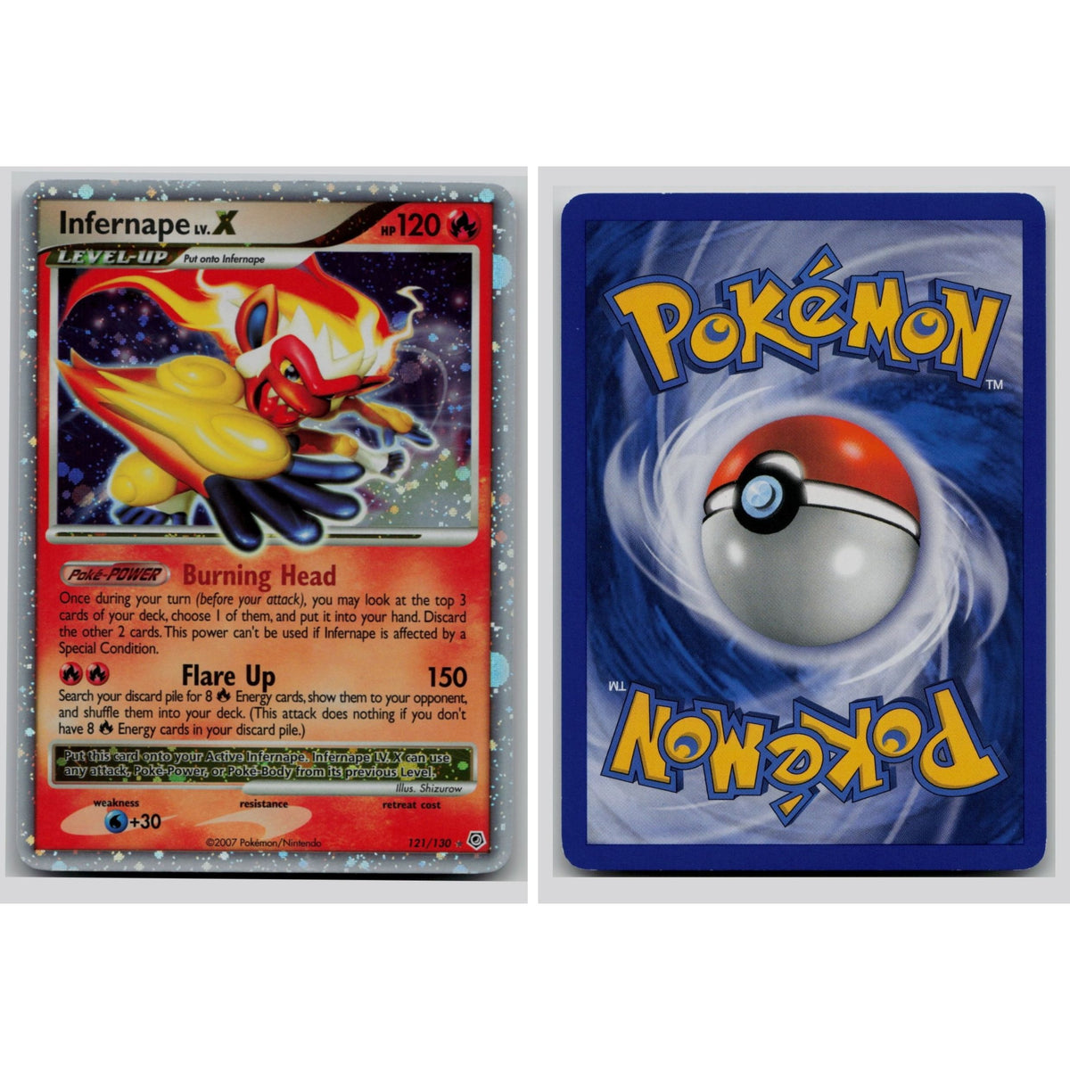 Pokémon TCG, Infernape LV.X (Diamond & Pearl #121)