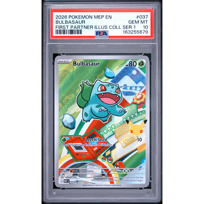Pokémon TCG: Bulbasaur #037 PSA 10-163255679