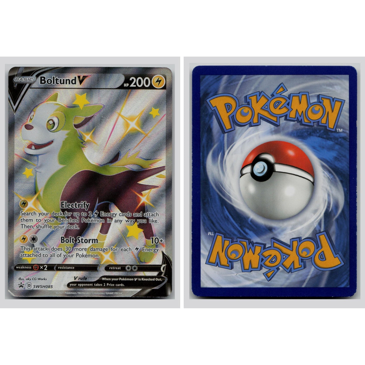 Pokémon TCG, Boltund V (SWSH Black Star Promos #85)