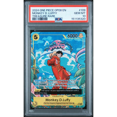 One Piece TCG: Monkey D. Luffy #109 PSA 10