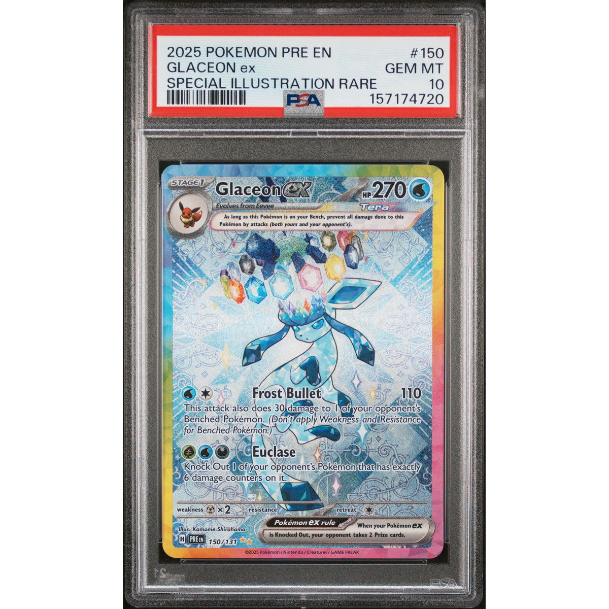 Pokémon TCG: Glaceon Ex #150 PSA 10-157174720