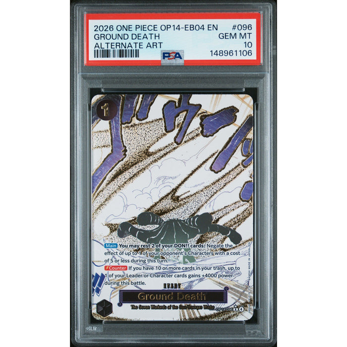 One Piece TCG: Ground Death #096 PSA 10-148961106