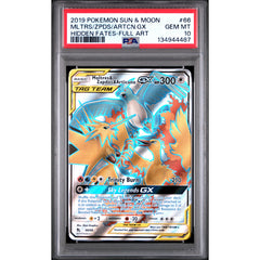 Pokémon TCG: Moltres & Zapdos & Articuno Gx #66 PSA 10 - Hidden Fates