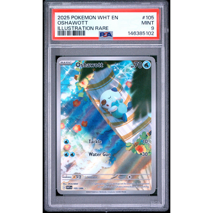 Pokémon TCG: Oshawott #105 PSA 9-146385102