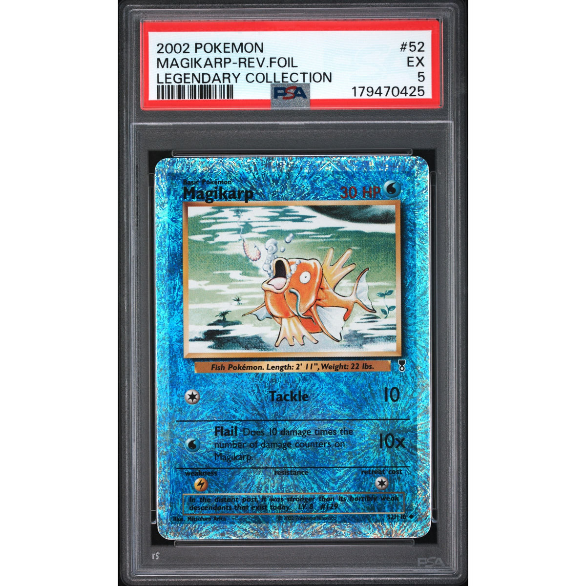Pokémon TCG: Magikarp Reverse Holo #52 PSA 5-179470425