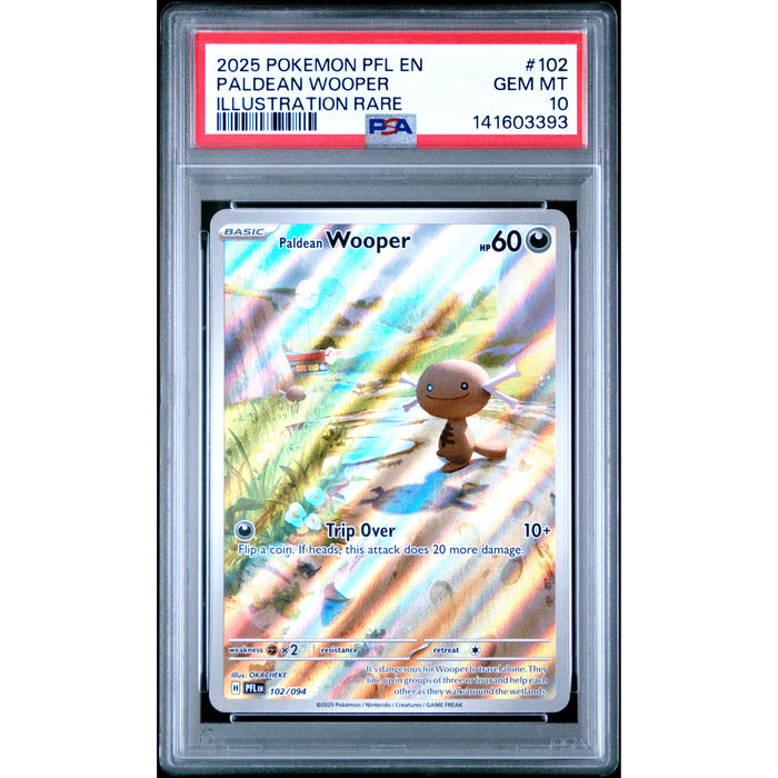 Pokémon TCG: Paldean Wooper #102 PSA 10-141603393