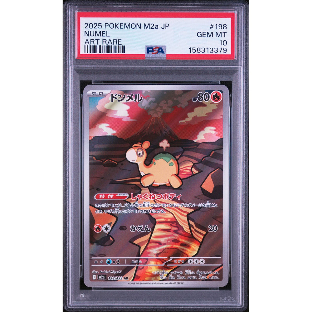 Pokémon TCG: Numel #198 PSA 10 - Japanese