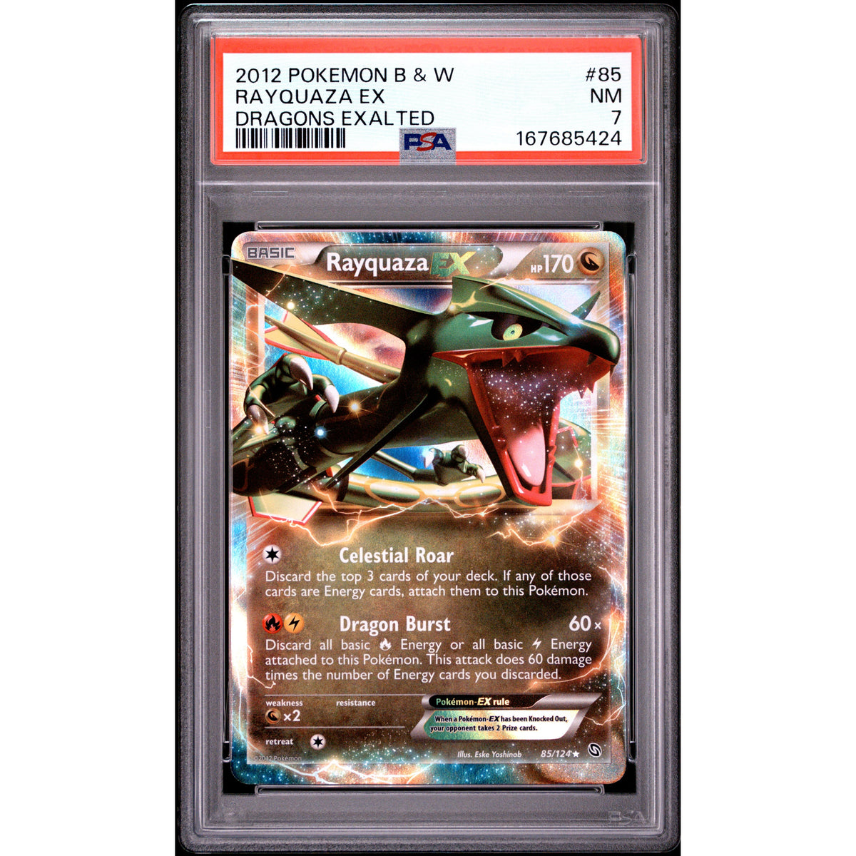 Pokémon TCG: Rayquaza Ex #85 PSA 7-167685424