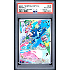 Pokémon TCG: Popplio #045 PSA 10