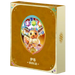 A golden gift box from The Pokémon Company, called the Pokemon Eevee Terastal Grand Crystal Gathering Simplified Chinese Binder Gift Box, features an illustration of Eevee adorned with crystal decorations and multicolored gems above its head. The front displays Chinese text, while the Pokémon logo is shown on the side.