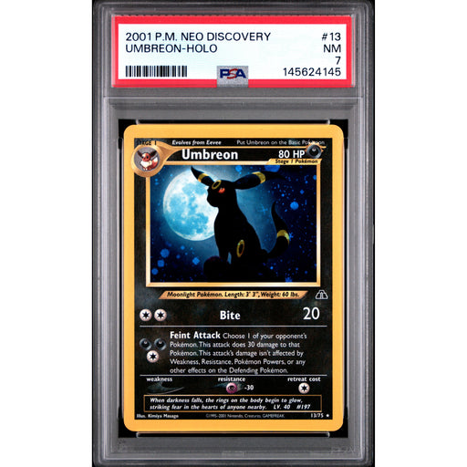 Pokémon TCG: Umbreon #13 PSA 7 Holo - Neo Discovery-145624145