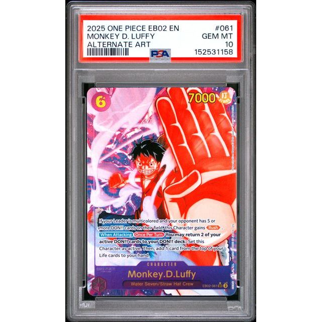 One Piece TCG: Monkey D. Luffy #061 PSA 10-152531158