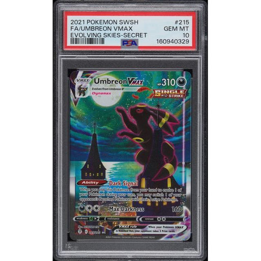 Pokémon TCG: Umbreon Vmax #215 PSA 10-160940329
