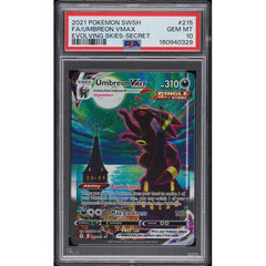 Pokémon TCG: Umbreon Vmax #215 PSA 10 - Evolving Skies