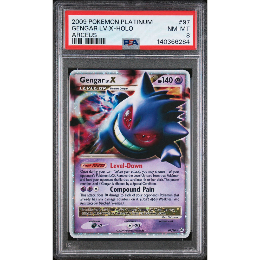 Pokémon TCG: Gengar Lv.X #97 PSA 8 - Arceus