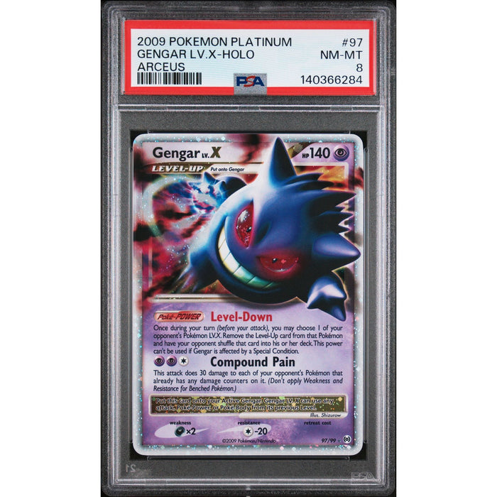 Pokémon TCG: Gengar Lv.X Holo #97 PSA 8-140366284
