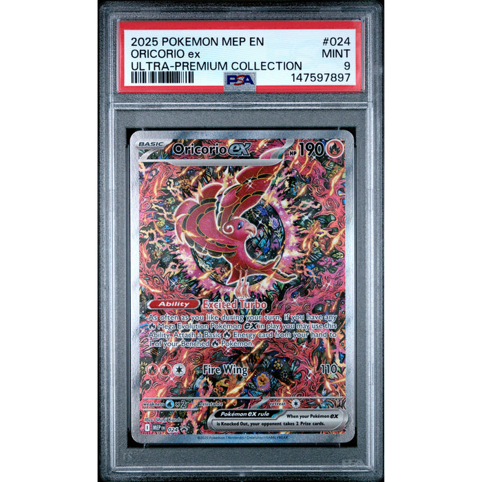 Pokémon TCG: Oricorio Ex #024 PSA 9 - Mega Evolution Promo-147597897