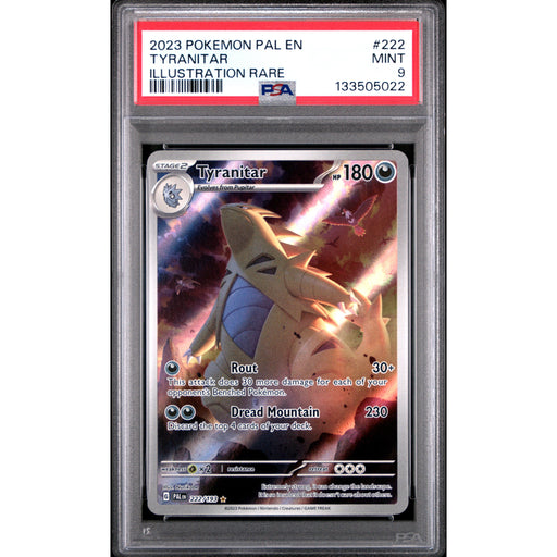 Pokémon TCG: Tyranitar 222 PSA 9 - Paldea Evolved