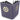 The Disney Lorcana Premium Lorebook by Ravensburger is a purple card binder featuring gold geometric designs and symbols, shown standing upright and slightly open to reveal its black card pages inside.