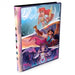 Introducing the Disney Lorcana Princsess Portofolio Binder by Ravensburger—a vibrant binder adorned with colorful illustrations of three beloved Disney princesses: Ariel, Jasmine, and Rapunzel, accented by decorative gemstone-like icons along the spine. Perfect for storing your Disney Lorcana samlekort, this portfolio combines stylish design with practical functionality for every collector.