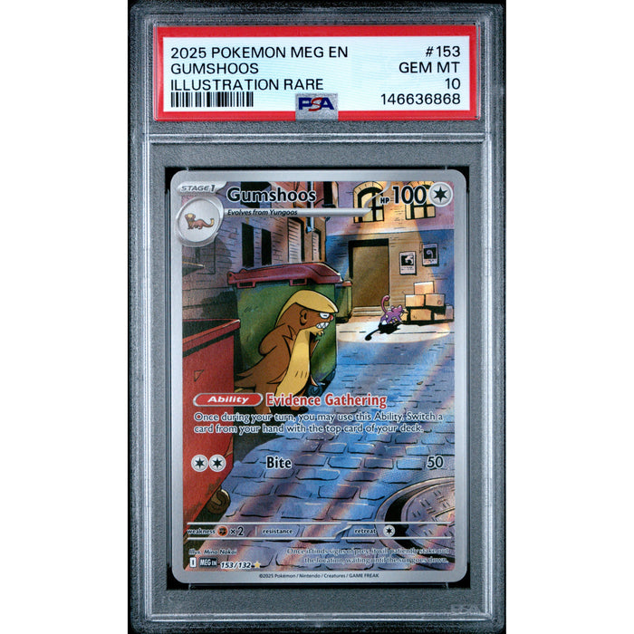 Pokémon TCG: Gumshoos #153 PSA 10 - Mega Evolution-146636868