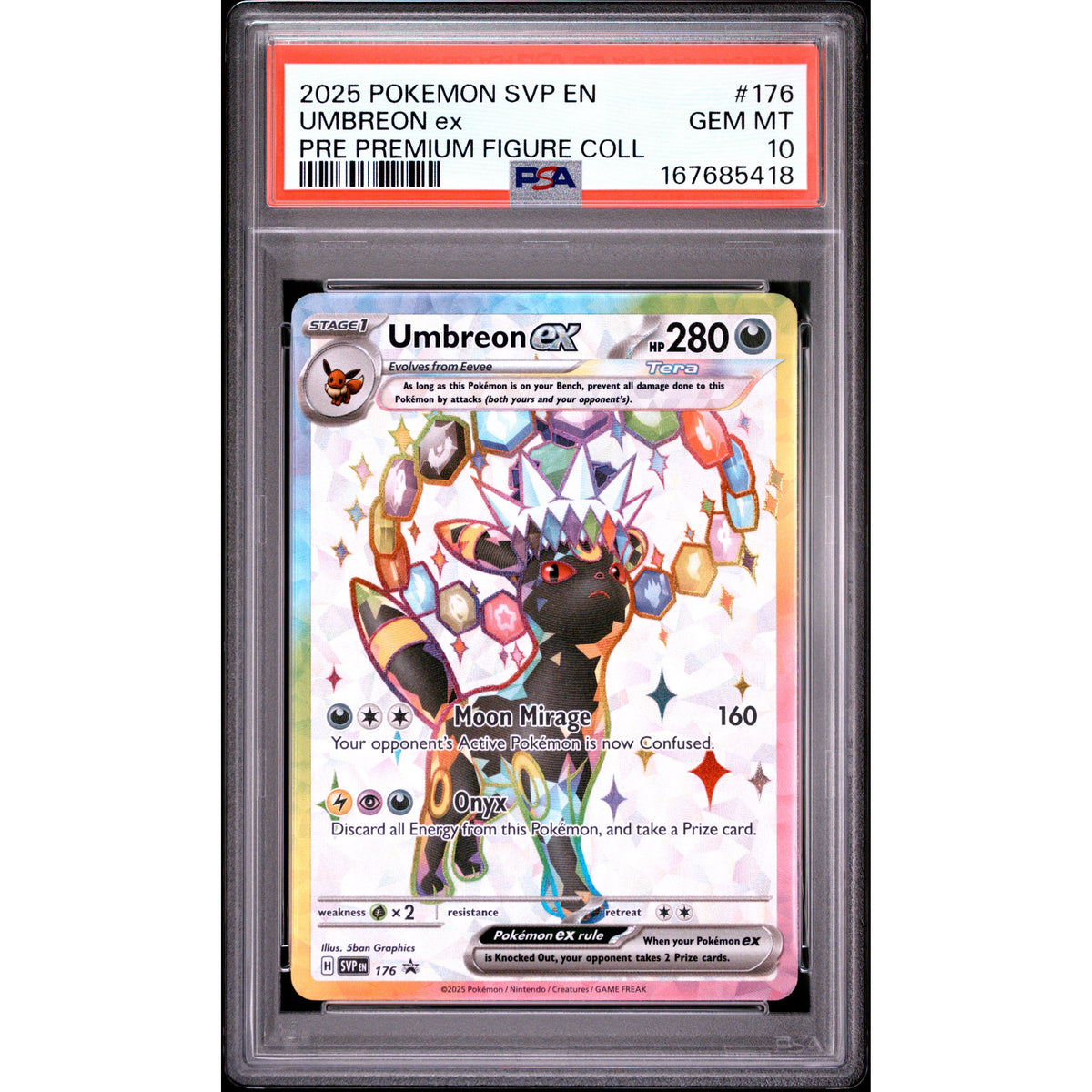 Pokémon TCG: Umbreon Ex #176 PSA 10-167685418