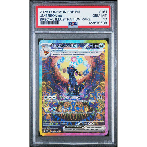Pokémon TCG: Umbreon Ex #161 PSA 10 - Prismatic Evolutions-123670509