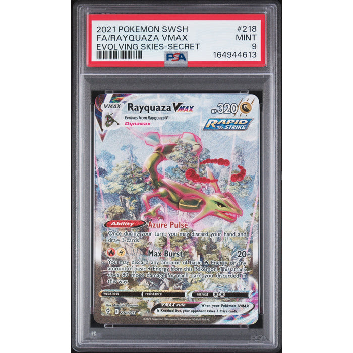 Pokémon TCG: Rayquaza Vmax #218 PSA 9-164944613
